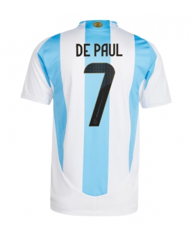 Argentina Rodrigo De Paul #7 Maglia Gara Casa Repliche Copa America 2024